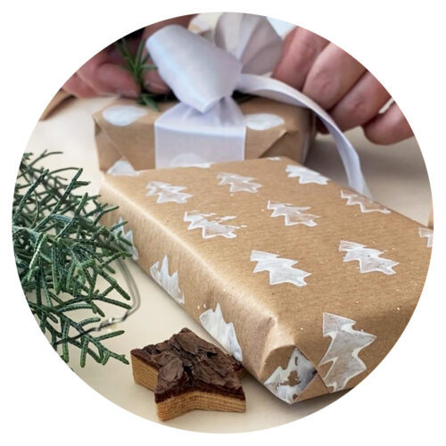 Blog Geschenkpapier Stempeln